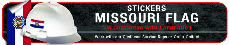 Missouri State Flag Stickers | CustomHardHats.com